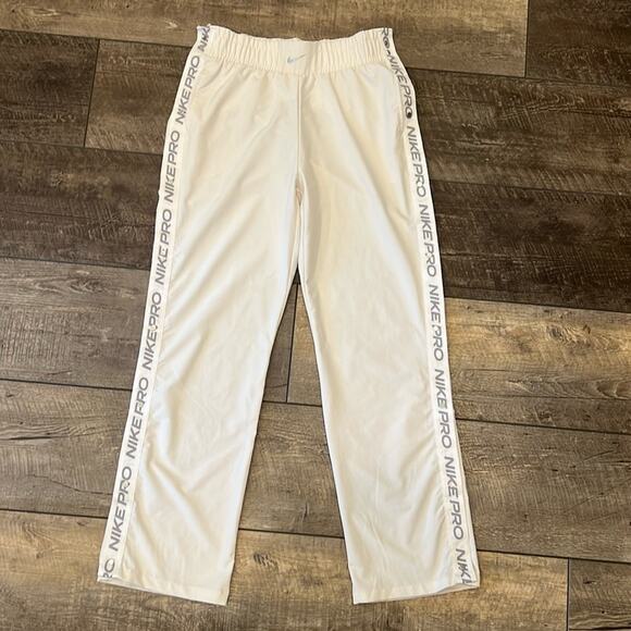 Nike Pro Flex Women's Tear Away Loose Fit Pants Off White Size M - Picture 4 of 13